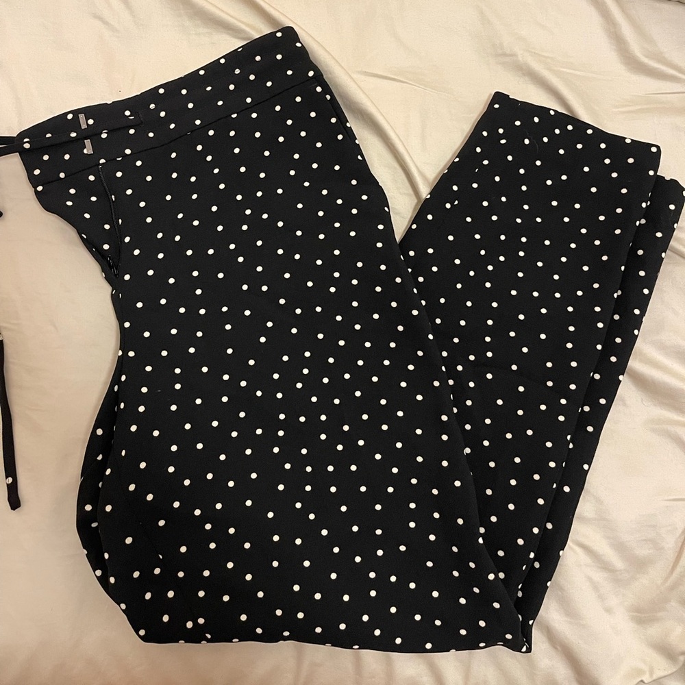 Ann Taylor polkadot dress pants